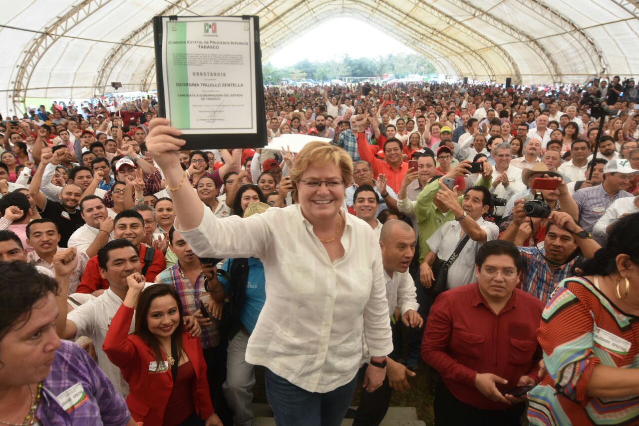 Rinde protesta Gina Trujillo como candidata del PRI a la gubernatura de Tabasco (5)